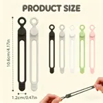 Organizadores de Cables de Silicona Reutilizables 5 unidades