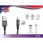 Cable Tipo C - USB - 3 Amper Mallado + FIchas Metalicas