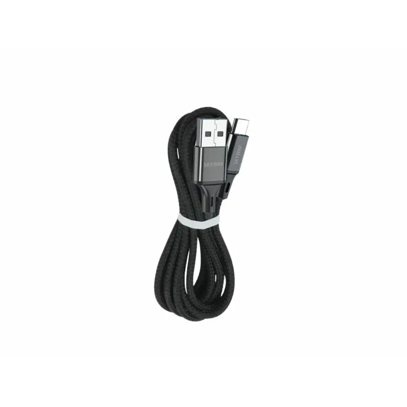 Cable Tipo C USB 3 Amper Mallado + FIchas Metalicas