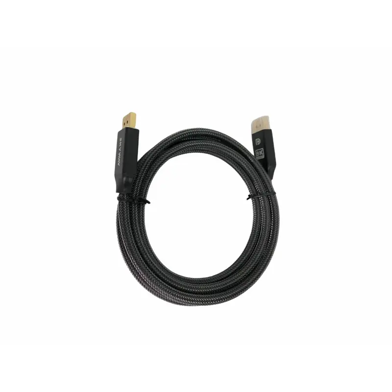 Cable de Displayport a Displayport 8k Mallado Premium 1,8 Mt