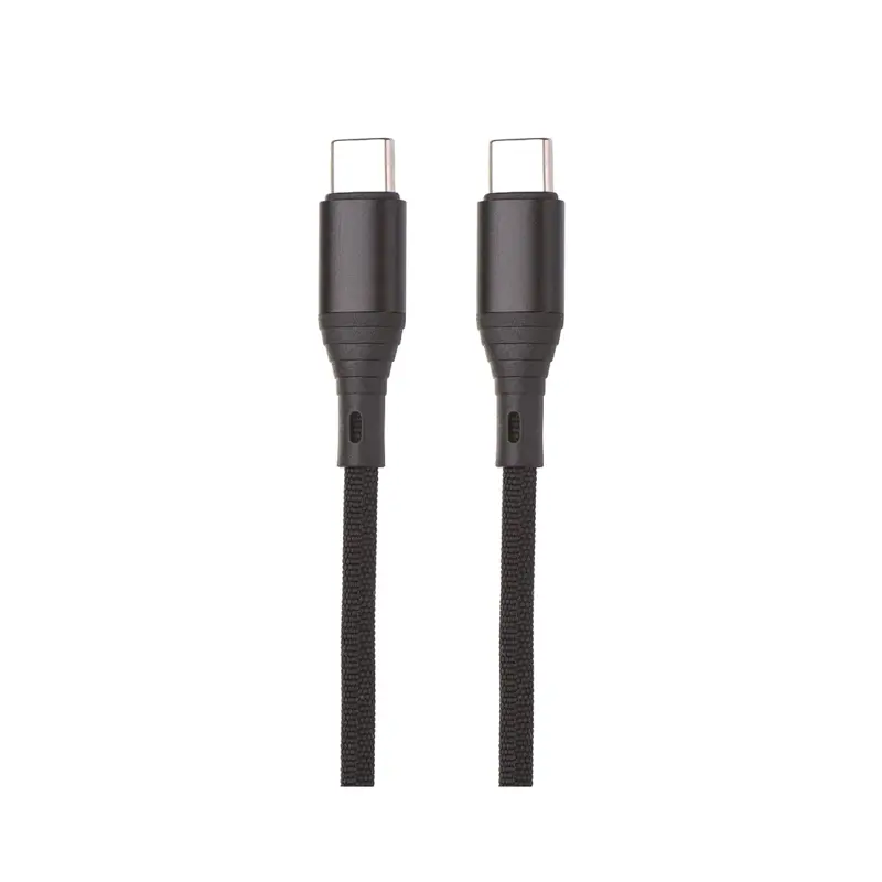 CABLE USB TIPO C A TIPO C 100W PD CHIP EMARKER IC 480MBPS NEGRO