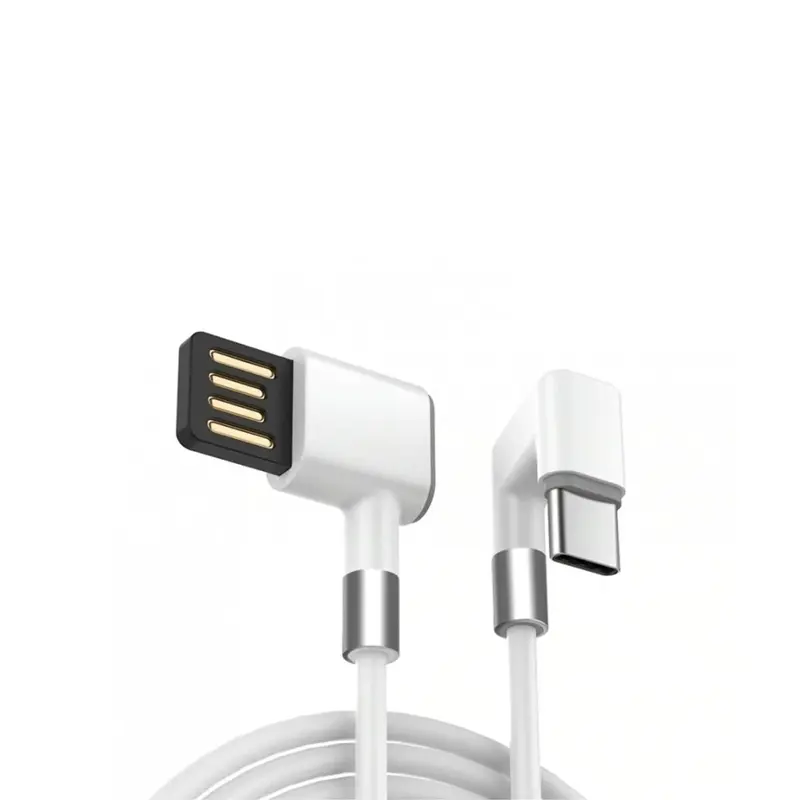 Cable Gamer Curvo | Tipo C | 2.4 Amper | P/ Juegos Datos