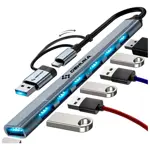 Adaptador Hub Usb C A Usb Compatible Notebook Mac Macbook Laptop Dehuka