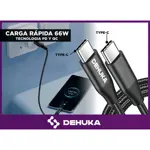 Cable De Carga Rapida Usb C A Usb C 66w Reforzado 1 Metro Dehuka