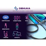 Dehuka Cable Carga Rapida 4 En 1 Usb 3.0 Compatible Samsung