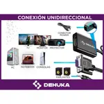 Cable Adaptador Conversor Vga A Hdmi Full Hd Audio Usb Convertidor Monitor Hdmi Dehuka