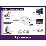 Conversor Rca Av2 A Hdmi 720p 1080p Compatible Consolas Pc Laptops Ps2 Wii Dvd Dehuka