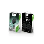 Cargador Gan Foxbox Mega 30w + Cable Round Pro Lightning Blanco