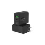 Cargador Gan Foxbox Mega 30w + Cable Round Pro Lightning Negro