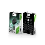 Cargador Gan Foxbox Mega 30w + Cable Round Pro Lightning Negro