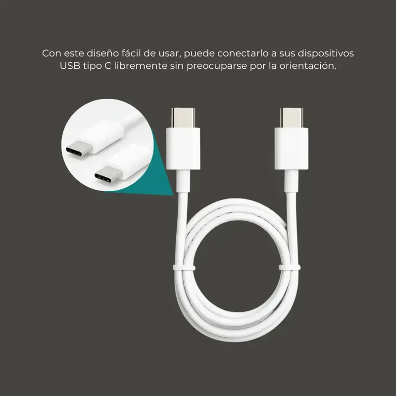 Cable Tipo C Para Carga Y Datos Tipo C De 1 Metro
