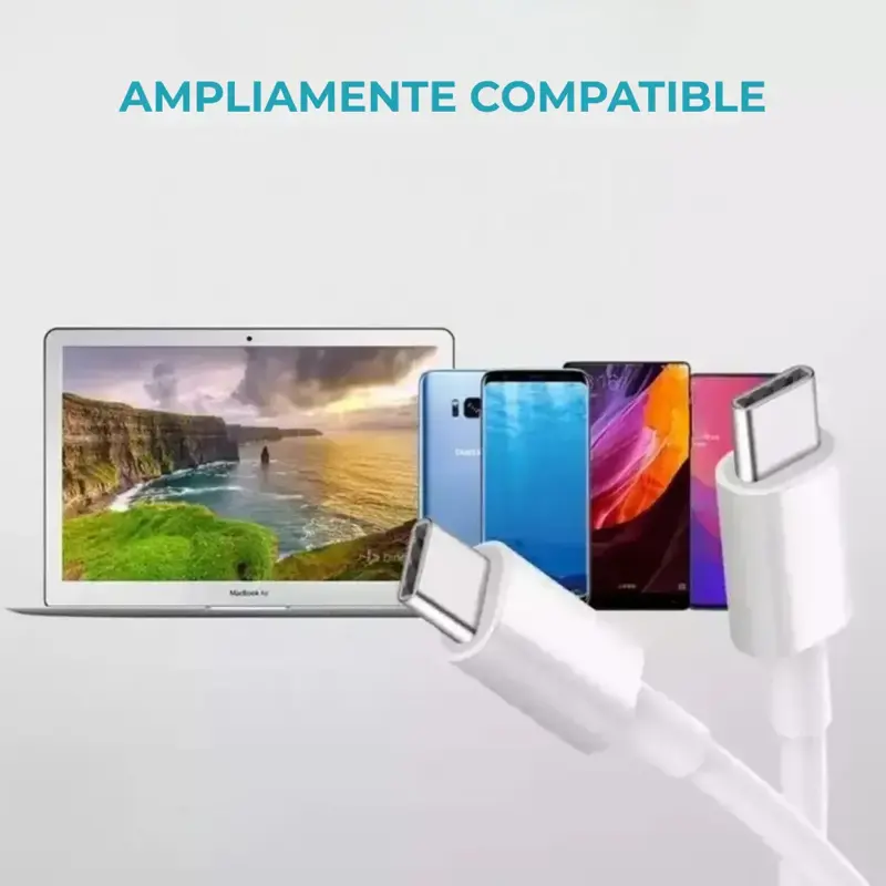 Cable Tipo C Para Carga Y Datos Tipo C De 1 Metro