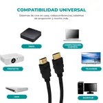Cable HDMI 5 Metros V2,0 con Filtros 2160P Global