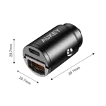 Cargador rápido para coche Aukey de 30 W