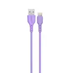 Cable violeta USB 2.0 a Iphone Lightning de 1m NISUTA - OSCAUSIP12