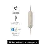 Auriculares In ear Bluetooth inalámbricos - WI-C100 Beige