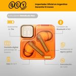 Auriculares In-Ear QCY MeloBuds Neo Naranja con Bluetooth 5.3, 24h de Batería y Sonido Envolvente