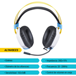 Auricular Gamer con led Level Up Perseo para PS5, PC, Xbox