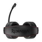 Auriculares Cronus Gamer con iluminación RGB y micrófono Redragon color negro