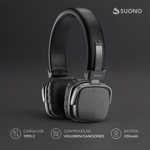 Auricular Inalámbrico Suono Vincha BT 5.4 Almohadillas Soft