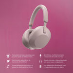 Auriculares Bluetooth Sony Inalambricos WH-1000XM5 Rosa