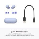 Auriculares Bluetooth In-ear Inalámbricos Sony Wf-c700 lila