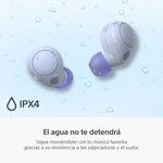 Auriculares Bluetooth In-ear Inalámbricos Sony Wf-c700 lila