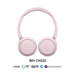 Auriculares Bluetooth Inalámbricos SONY WH-CH520 Rosa