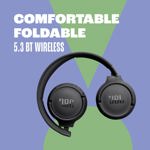 Auriculares supraaurales inalámbricos JBL Tune 520BT 57H con batería negra
