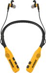 Auriculares Bluetooth DEWALT con banda para el cuello, 2 en 1, con altavoces