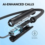 Auriculares inalámbricos con banda para el cuello Soundcore Life U2i c reproducción de 2H