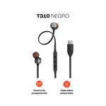 Auricular JBL T310 C Black