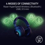 Auriculares inalámbricos para juegos Razer Kraken V4 Pro con control OLED 