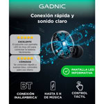 Auriculares Bluetooth Gadnic Led Manos Libres Inalambricos