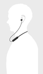 Auriculares inalámbricos Bluetooth SONY WI-C200 - Negro