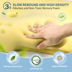 Almohada cervical para cuello, ergonómica, espuma viscoelástica Ylekto alivia dolor