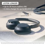 Auriculares inalámbricos con cancelación de ruido Sony WH-CH720N negros