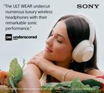 Auriculares Bluetooth Sony ULT WEAR para colocar sobre las orejas con Alexa, color blanco