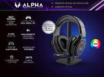 Kit auriculares Gamer Gadnic Alpha A8800 Play Microfono Luz RGB + Base Soporte Gaming