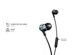 Auriculares Philips In-Ear PRO6105BK Negro