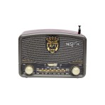 Radio AM/FM vintage con Bluetooth, dial analogico, MP3, AUX y lector de tarjeta NSRV16