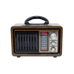 Radio AM/FM vintage Bluetooth, linterna, dial analogico, MP3, AUX y lector de tarjeta Nisuta NSRV18