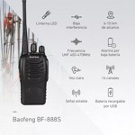 Handy Baofeng Radio Walkie Talkie Bf-888s Uhf 3-5km 16ch