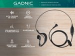 Auricular Corbatero Gadnic Con Ptt Para Handy Motorola Talkabou
