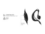 Auricular Corbatero Gadnic Con Ptt Para Handy Motorola Talkabou