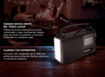 Radio Portatil BT GADNIC Inalámbrica AMFM Recargable Con Luz