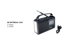 Radio Portatil BT GADNIC Inalámbrica AMFM Recargable Con Luz