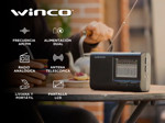 Radio Portátil de Mano Winco W2005 Dual 9 Bandas AmFm