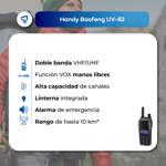 Radio Portátil Handy Baofeng UV82 Doble Banda VHF UHF