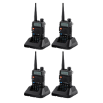 Pack 4 Radios Movil Handy Baoefeng Handie UV5R 8W VHF/UHF